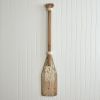 Rustic Reclaimed Wood Wall Oar - Handcrafted Decor for Nautical Theme