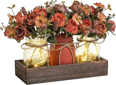 Mason Jar Centerpiece Table Decorations for Dining Table Decor Farmhouse